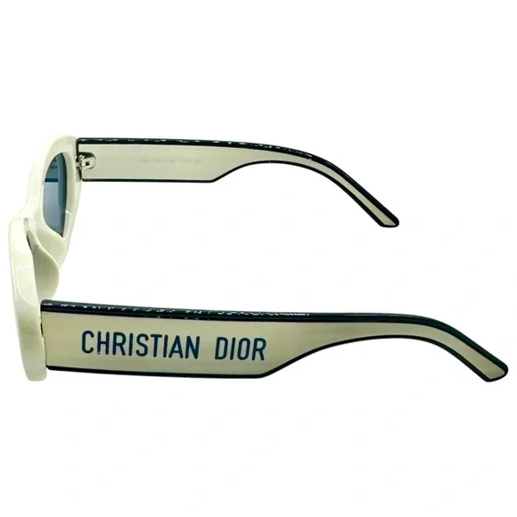 Christian Dior Sunglasses | Ivory & Blue | New (No Box/Tags) | 52-19-140 | Women - Picture 9 of 15